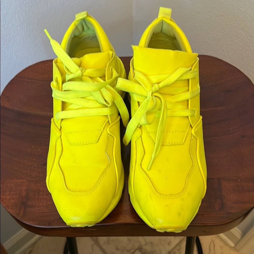 Bright Yellow Sneakers